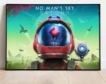 No Man's Sky Poster, Wall Art, Game Print, Gift for Gamers #2