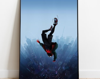 Poster di Spider-Man: Un nuovo universo, decorazione da parete, stampa del film, regalo per gli appassionati di cinema
