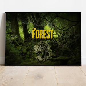 The Forest Poster, Wandkunst, Spieldruck, Geschenk für Gamer