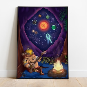 Outer Wilds Poster, Wall Art, Game Print, Gift for Gamers