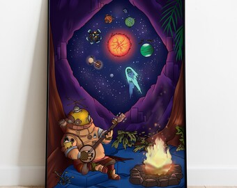 Outer Wilds Poster, Wall Art, Game Print, Gift for Gamers