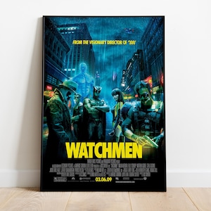 Watchmen Poster, Wall Art, Movie Print, Gift for Film Fans