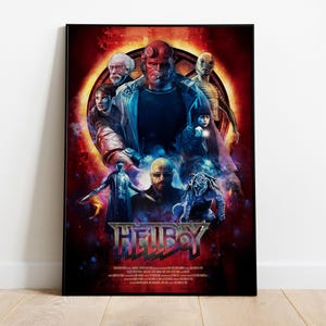 Hellboy Poster, Wall Art, Movie Print, Gift for Film Fans