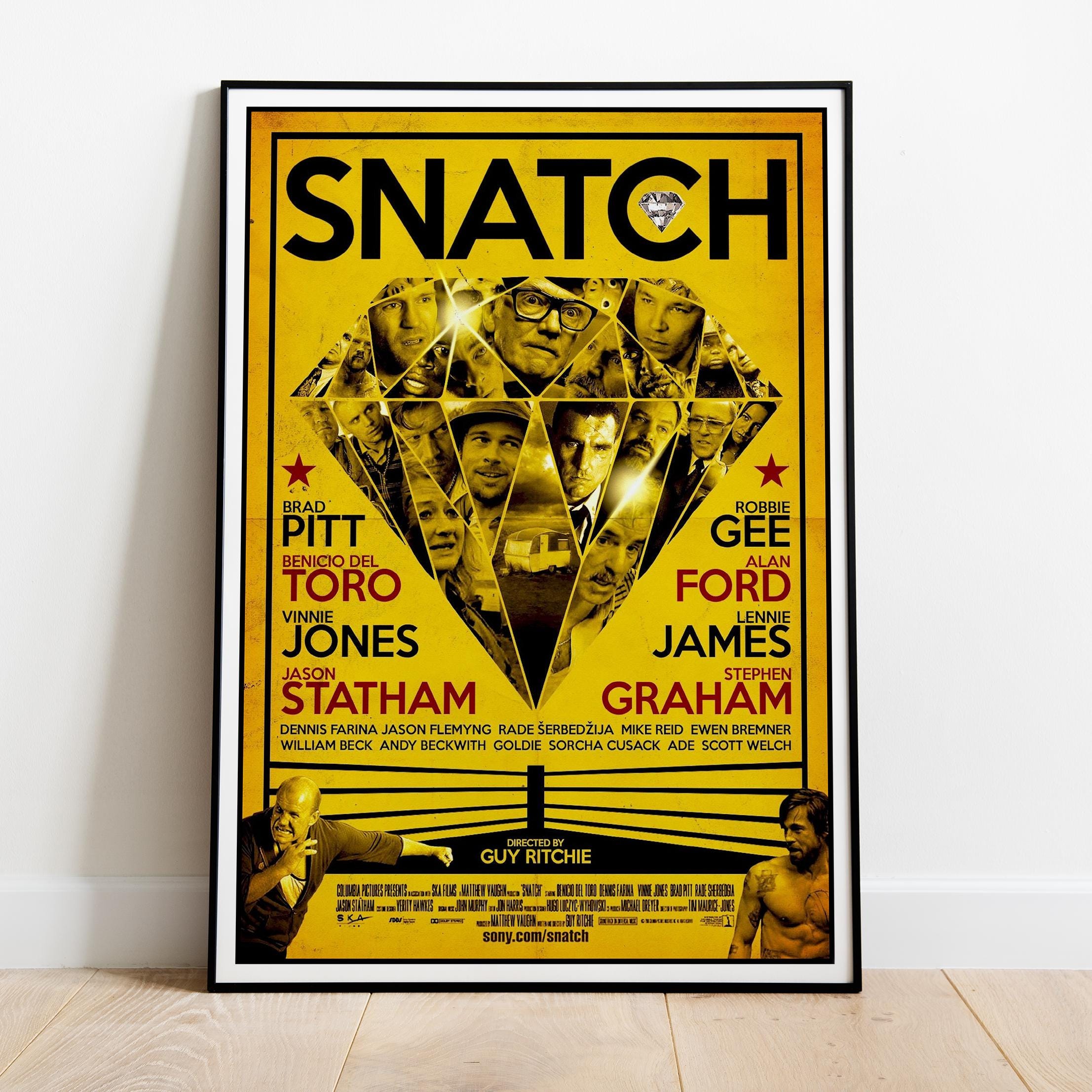 Snatch Poster, Wall Art, Movie Print, Gift for Film Fans
