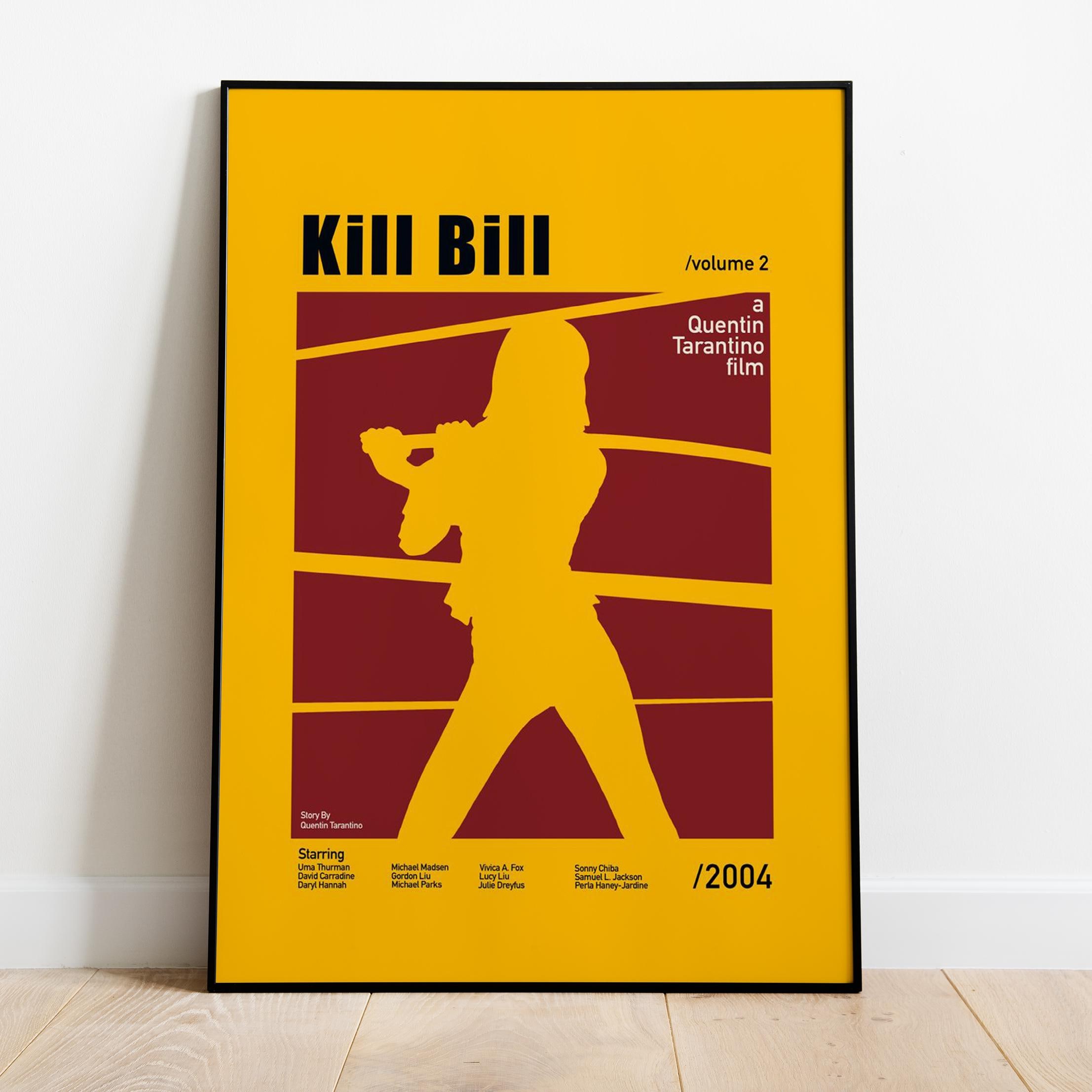 Kill Bill Poster, Wall Art, Movie Print, Gift for Film Fans #2 - Etsy