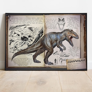 Ark Survival Dossiers Poster, Wall Art, Game Print, Gift for Gamers #4