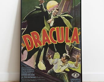 Dracula Club Poster, Wall Art, Movie Print, Gift for Film Fans