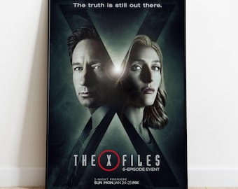 The X-Files Poster, Wall Art, TV Series Print, TV Show Gift