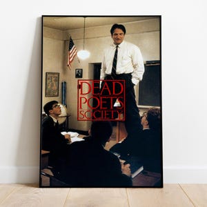 Dead Poets Society Poster, Wall Art, Movie Print, Gift for Film Fans