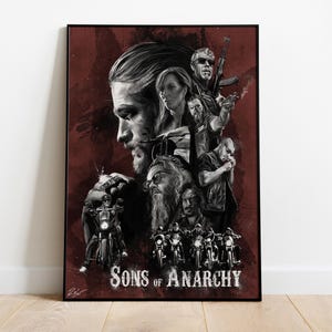 Sons of Anarchy Poster, Wall Art, TV Series Print, TV Show Gift