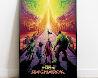 Thor Ragnarok Poster, Movie Print, Wall Art, Gift for Film Fans - Etsy