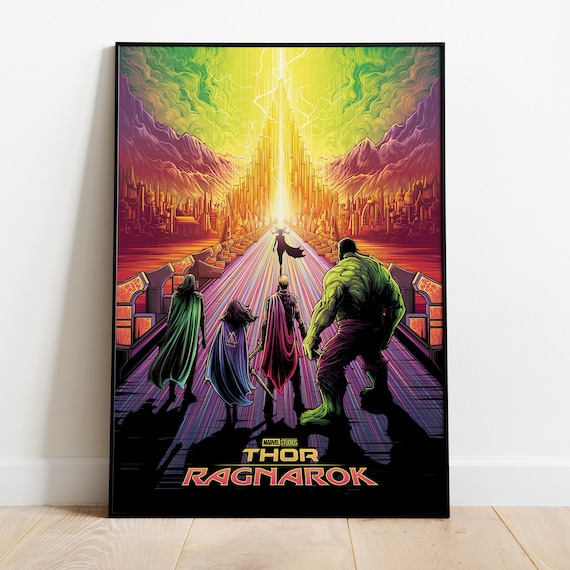 Thor Ragnarok Poster, Wall Art, Movie Print, Gift for Film Fans - Etsy