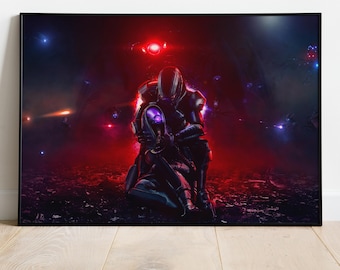 Mass Effect Poster, Wall Art, Game Print, Gift for Gamers