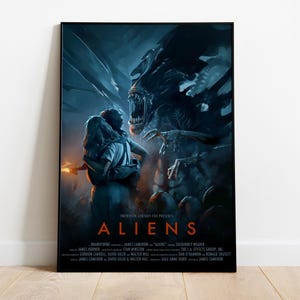 Alien Poster, Wall Art, Movie Print, Gift for Film Fans #2