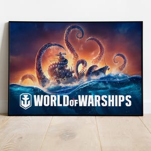 World of Warships Poster, Wall Art, Game Print, Gift for Gamers #2