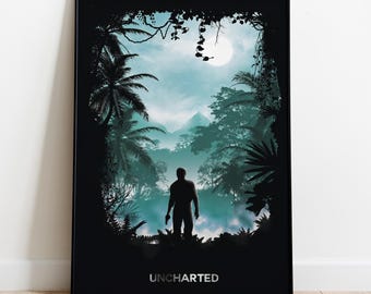 Uncharted Poster, Wall Art, Game Print, Gift for Gamers