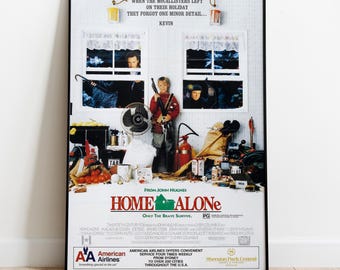 Home Alone Poster, Wandkunst, Film, Geschenk für Filmfans