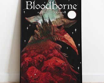 Póster de Bloodborne, arte de pared, impresión de juego, regalo para jugadores n.º 3