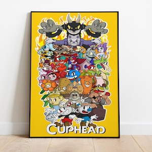 Cuphead Poster, Wall Art, Game Print, Gift for Gamers #2