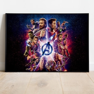 The Avengers Poster, Wall Art, Movie Print, Gift for Film Fans