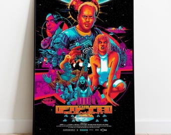 The Fifth Element Poster, Wall Art, Movie Print, Gift for Film Fans