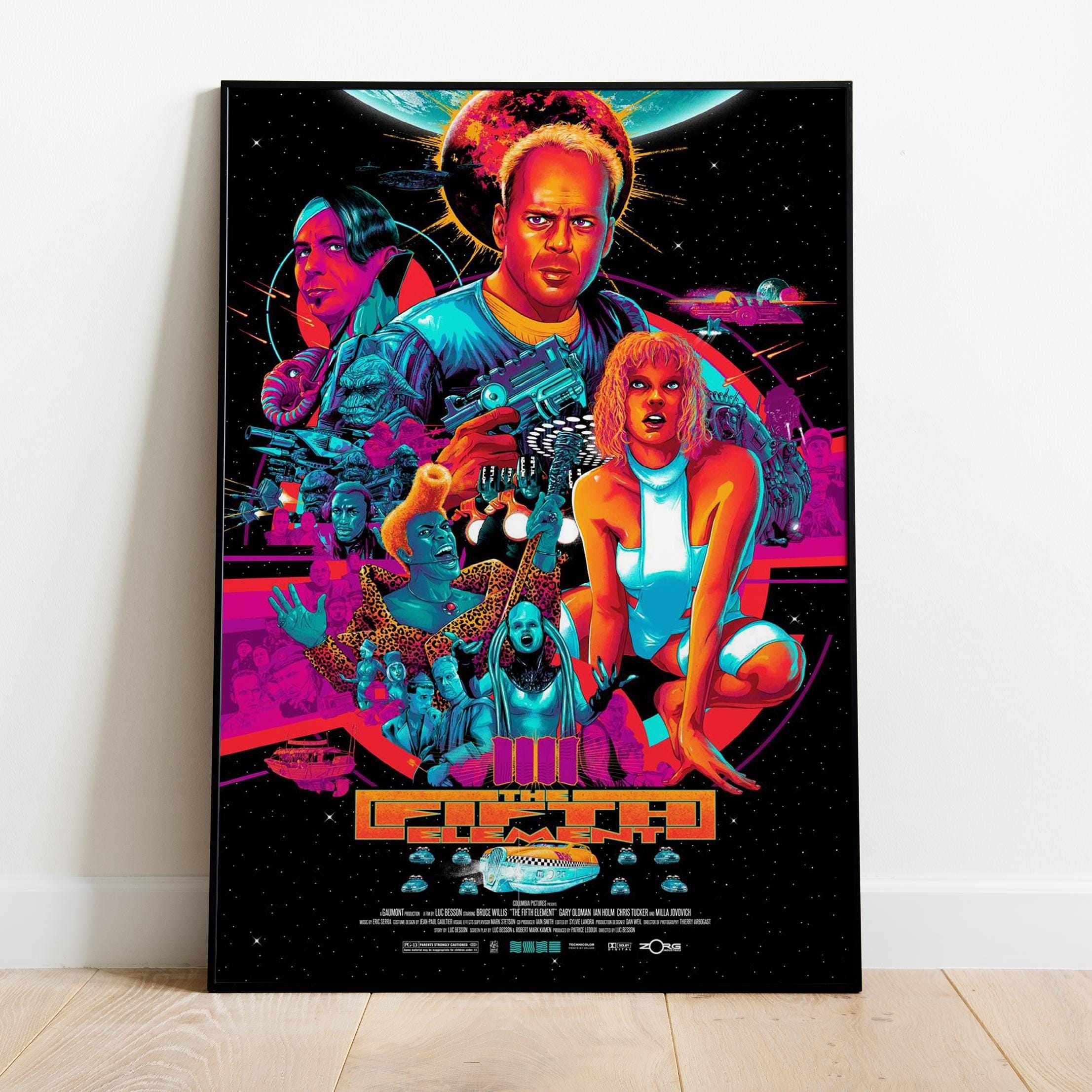 The Fifth Element Poster, Wall Art, Movie Print, Gift for Film