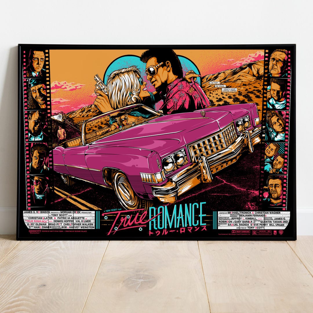 True Romance Poster, Wall Art, Movie Print, Gift for Film Fans - Etsy