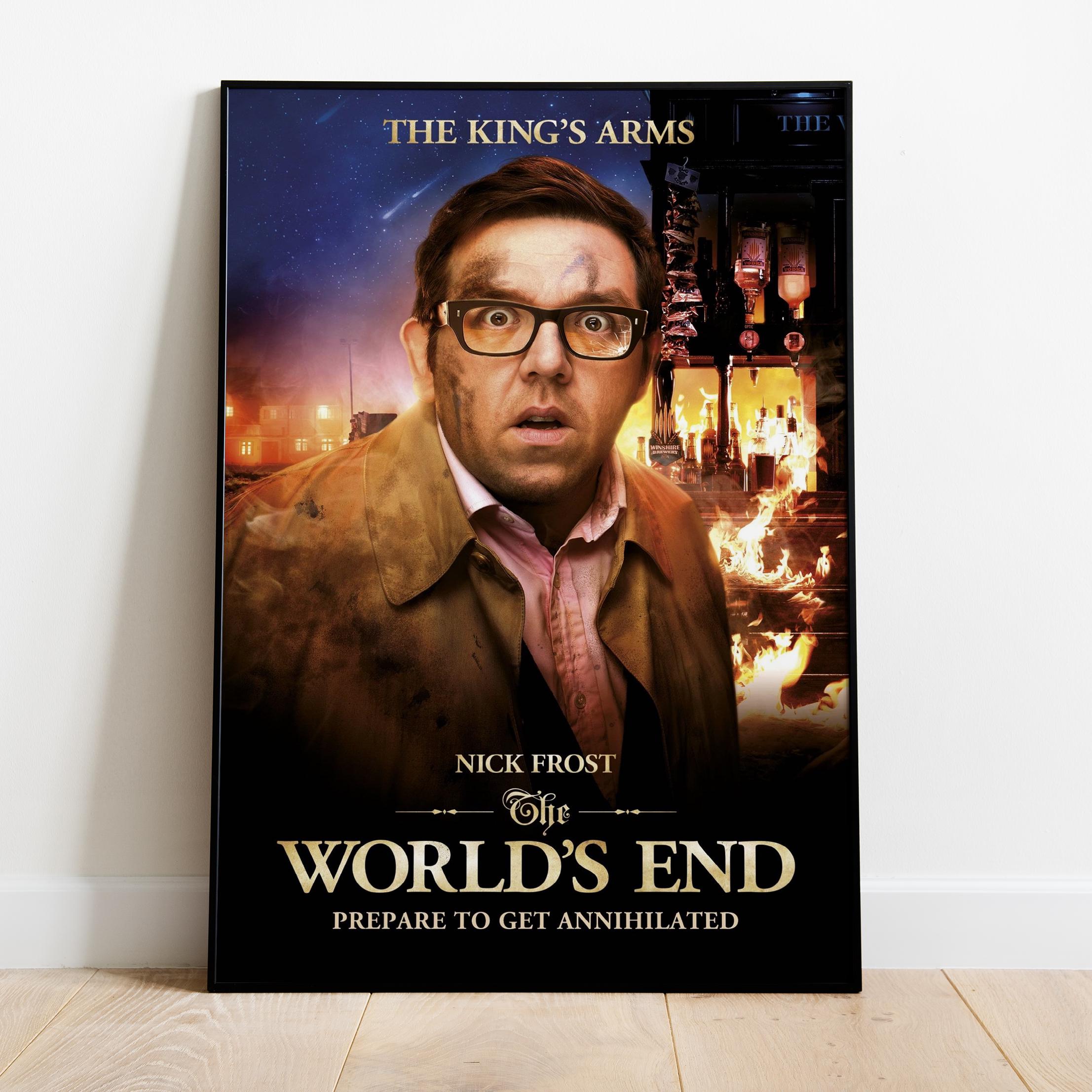 The World's End Poster, Wall Art, Movie Print, Gift for Film Fans