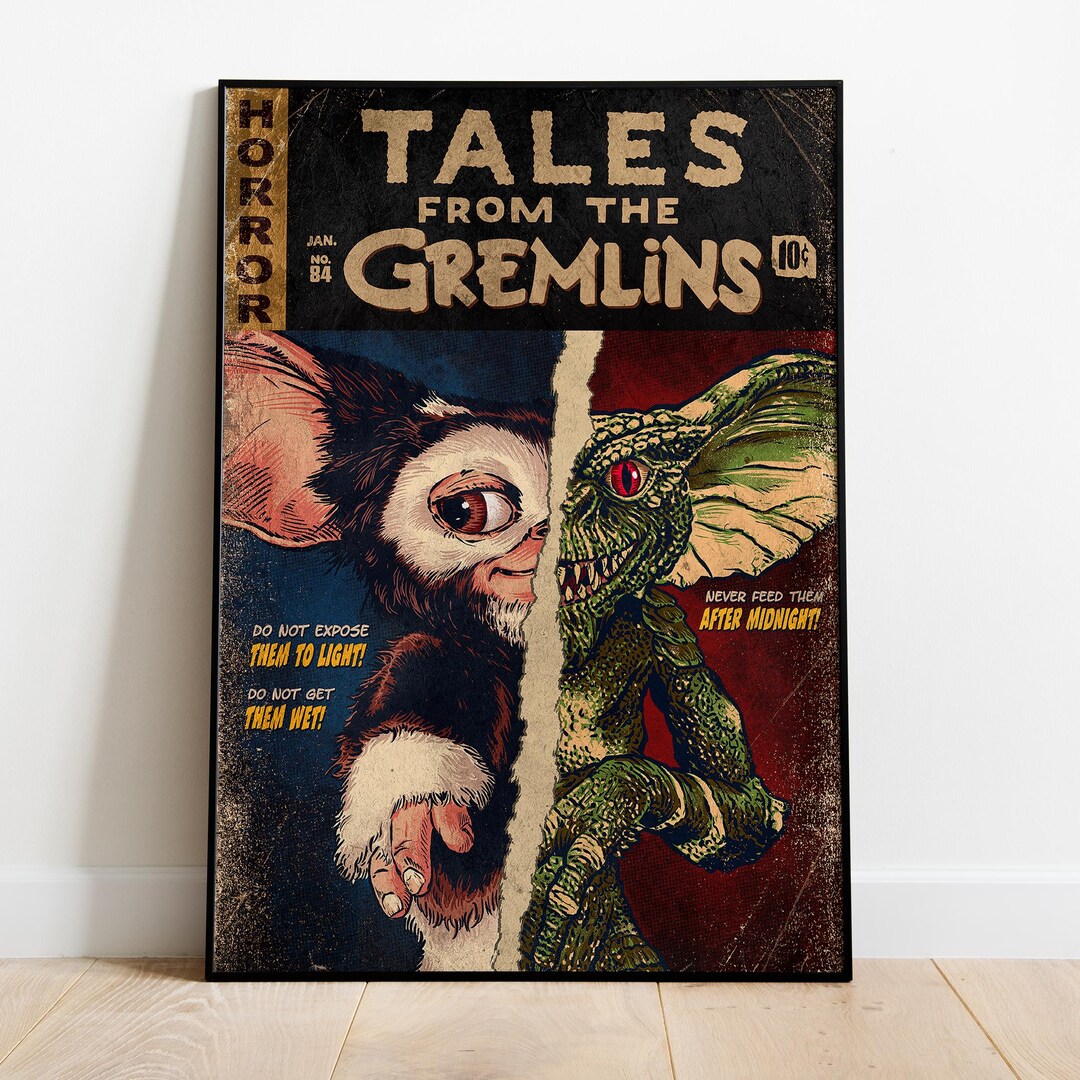 Gremlins Poster, Wall Art, Movie Print, Gift for Film Fans #2 - Etsy