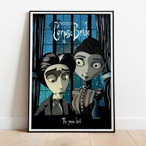 Corpse Bride Poster, Wall Art, Movie Print, Gift for Film Fans