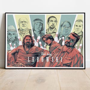 The Big Lebowski-poster, kunst aan de muur, filmafdruk, cadeau voor filmfans #2