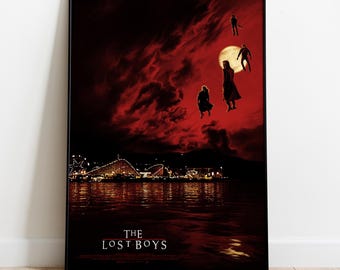 Póster de Los muchachos perdidos, arte mural, impresión de la película, regalo para cinéfilos