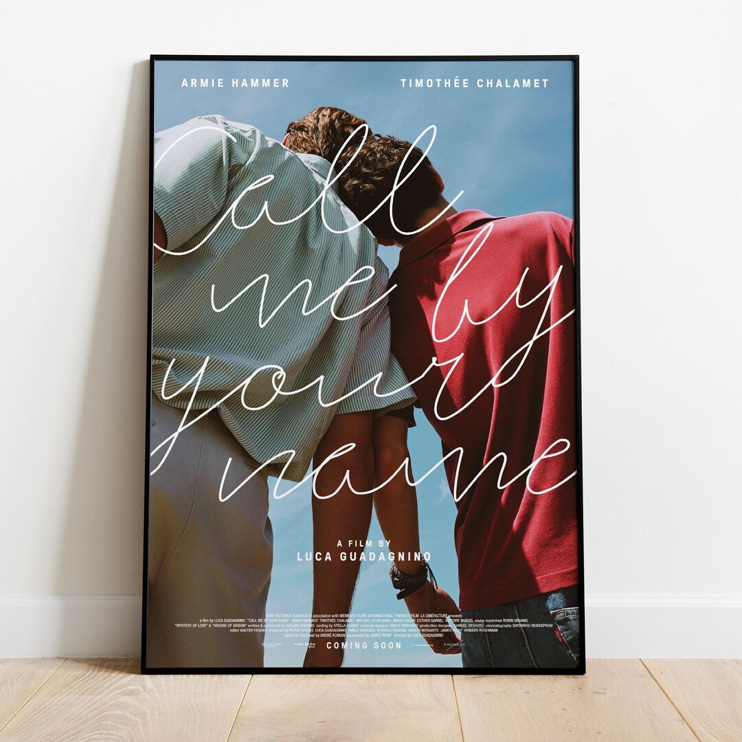 Call Me by Your Name Poster, Wall Art, Movie Print, Gift for Film Fans ...