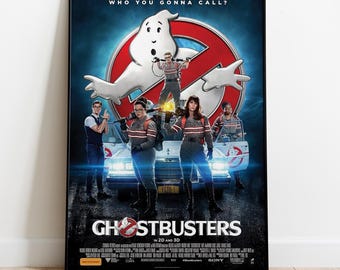 Ghostbusters Poster, Wall Art, Movie Print, Gift for Film Fans