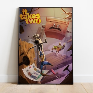 It Takes Two Poster, Wall Art, Game Print, Gift for Gamers