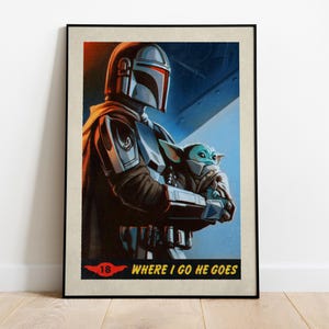 The Mandalorian Poster, Wall Art, TV Series Print, TV Show Gift