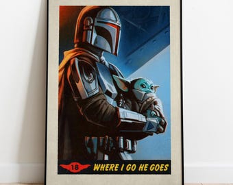 The Mandalorian Poster, Wall Art, TV Series Print, TV Show Gift