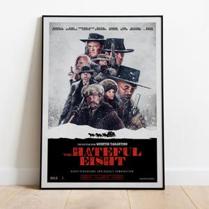 The Hateful Eight Poster, Wall Art, Movie Print, Gift for Film Fans