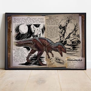 Ark Survival Dossiers Poster, Wall Art, Game Print, Gift for Gamers #3
