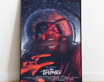 Póster de La Cosa, arte mural, lámina de película, regalo para cinéfilos