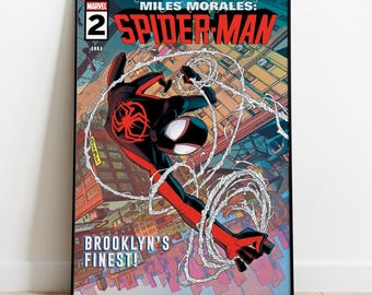 Poster con copertine dei fumetti di Spider Man, arte murale, stampa di fumetti, regalo per gli appassionati di animazione n. 2