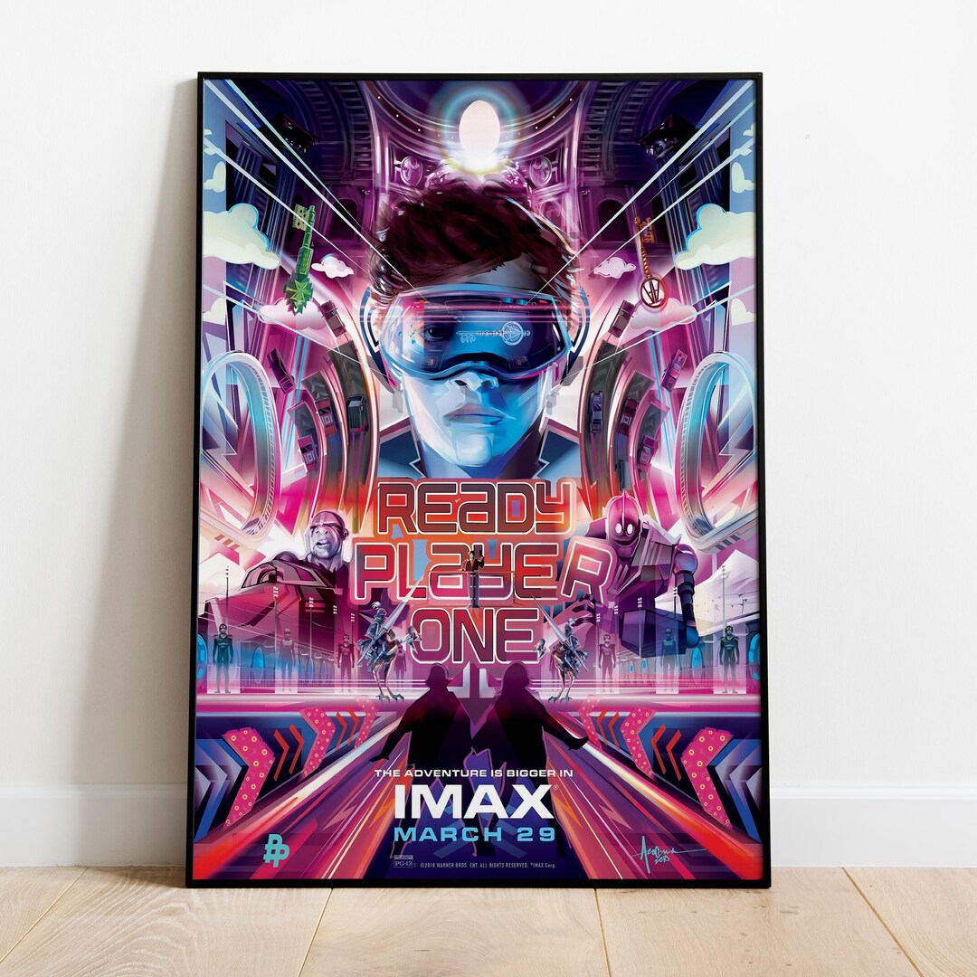 Ready Player One Poster, Wall Art, Movie Print, Gift for Film Fans