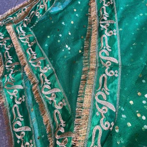 Qubool Hai Nikkah Dupatta Green | Shadi Nikkah Veil Shawl Desi Wedding Personalised