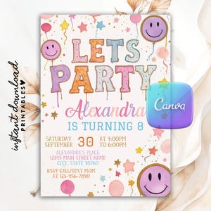 Faire-part d'anniversaire patch letter, invitation d'anniversaire patch letter, anniversaire patch letter, fête d'anniversaire patch letter, patch letter