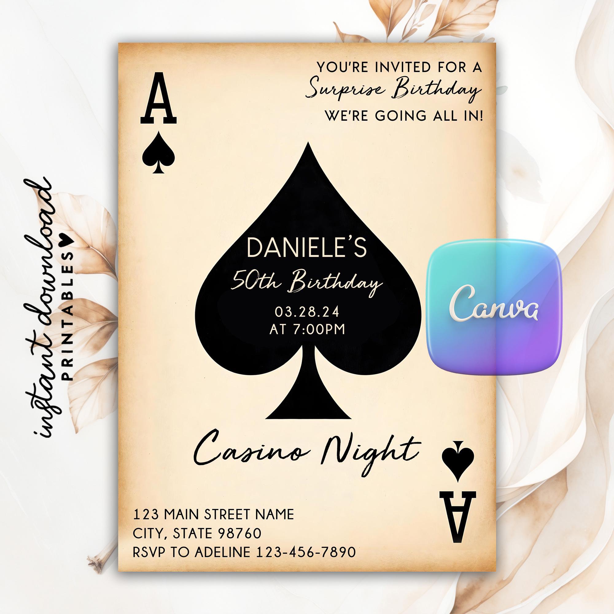 Aas van schoppen partij - Etsy België, image size:2000x2000