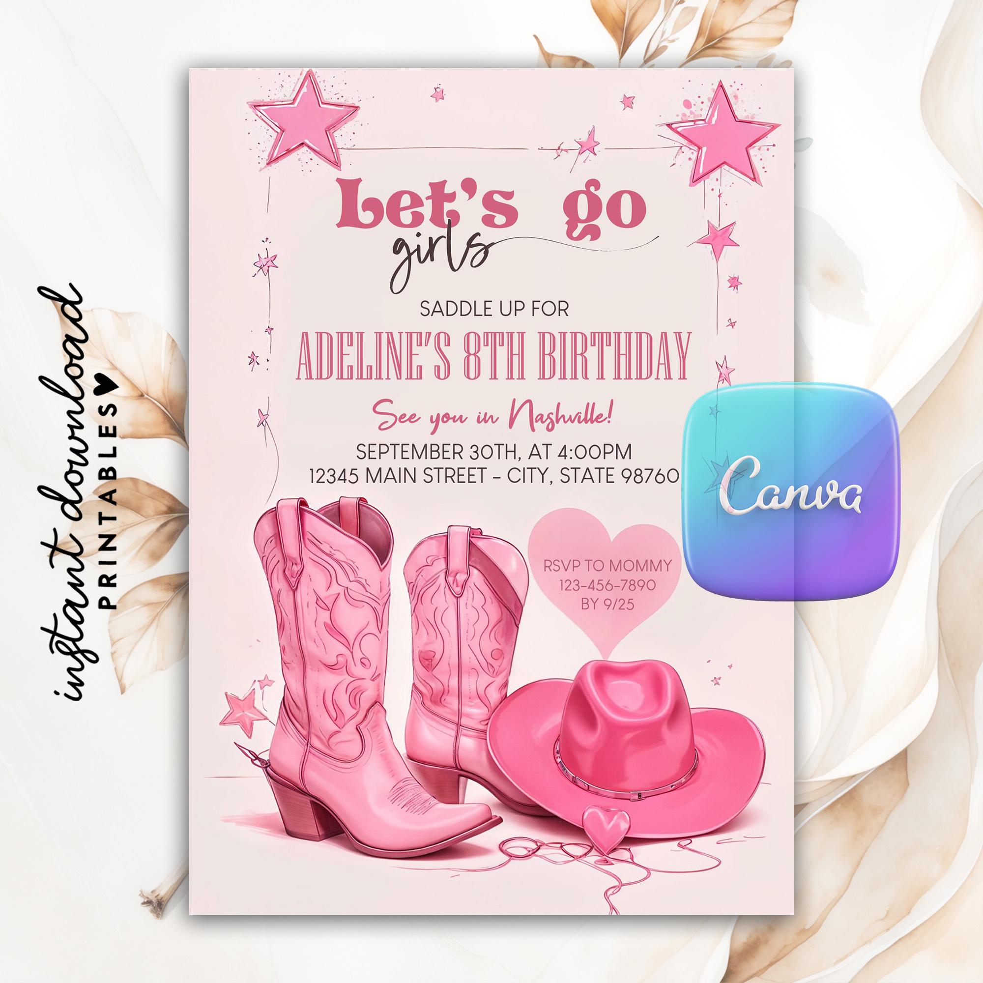 20 stuks roze cowboy spiraal banner, cowboy plug-in taartdecoratie