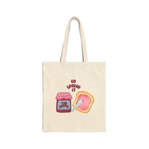 GOSPIL TOTE,  JESUS tote, kids godly bag, go spread the gospil, kids godly totes, kids god gifts, godly teenager, Cotton Canvas Tote Bag