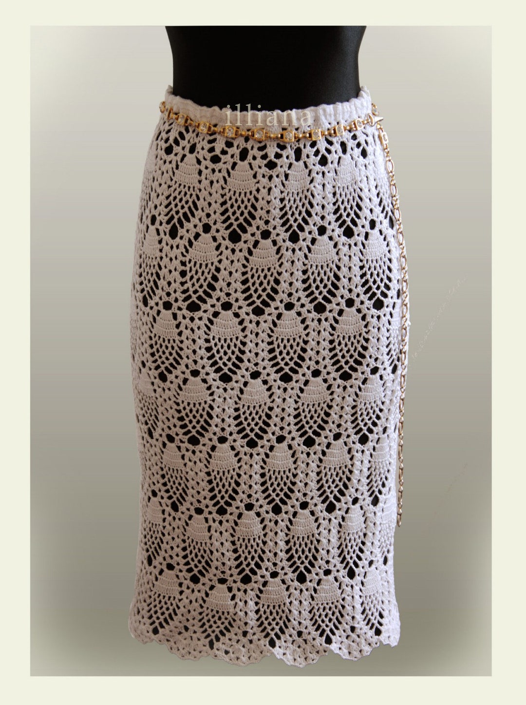 スカート MEDI SHELL MOTIF CROCHET KNIT SKIRT MEDI SHELL MOTIF CROCHET KNIT SKIRT