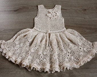 Crochet dress. Pattern No 14