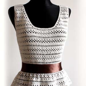Crochet pattern . Peplum Blouse .No 240